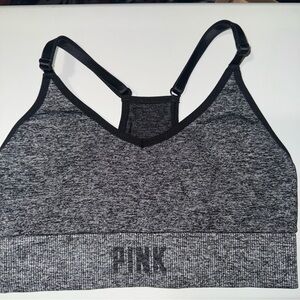 PINK Victoria's Secret Charcoal Sports Bra